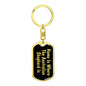 Australian Shepherd's Home v2 - Luxury Dog Tag Keychain