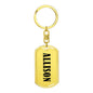 Allison v01 - Luxury Dog Tag Keychain