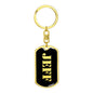 Jeff v3 - Luxury Dog Tag Keychain
