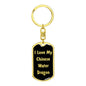 Love My Chinese Water Dragon v2 - Luxury Dog Tag Keychain