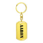 Aaron - Luxury Dog Tag Keychain