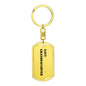 Navy Granddaughter - Luxury Dog Tag Keychain