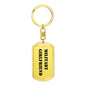Military Girlfriend - Luxury Dog Tag Keychain