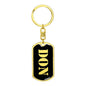 Don v3 - Luxury Dog Tag Keychain
