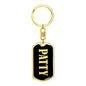 Patty v02 - Luxury Dog Tag Keychain