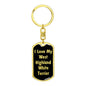Love My West Highland White Terrier v5 - Luxury Dog Tag Keychain