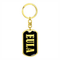 Eula v02 - Luxury Dog Tag Keychain