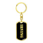 Irving v3 - Luxury Dog Tag Keychain