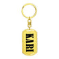 Kari v01 - Luxury Dog Tag Keychain