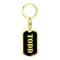 Todd v3 - Luxury Dog Tag Keychain