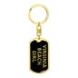 Virginia Beach Girl v5 - Luxury Dog Tag Keychain