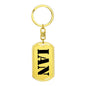 Ian - Luxury Dog Tag Keychain