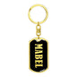 Mabel v02 - Luxury Dog Tag Keychain