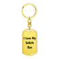 Love My Selkirk Rex - Luxury Dog Tag Keychain