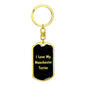 Love My Manchester Terrier v5 - Luxury Dog Tag Keychain