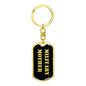 Military Mother v2 - Luxury Dog Tag Keychain