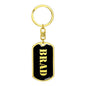 Brad v3 - Luxury Dog Tag Keychain