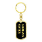Airman's Sister v2 - Luxury Dog Tag Keychain