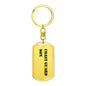 Coast Guard Son - Luxury Dog Tag Keychain