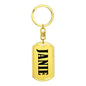 Janie v01 - Luxury Dog Tag Keychain
