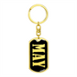 May v02 - Luxury Dog Tag Keychain