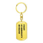 Coast Guardsman's Husband - Luxury Dog Tag Keychain