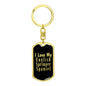 Love My English Springer Spaniel v2 - Luxury Dog Tag Keychain