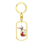 Happy Donkey - Luxury Dog Tag Keychain