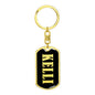 Kelli v02 - Luxury Dog Tag Keychain