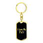 Love My Puli v2 - Luxury Dog Tag Keychain