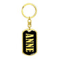 Anne v02 - Luxury Dog Tag Keychain