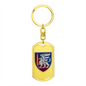 81st Airmobile Brigade (Ukraine) - Luxury Dog Tag Keychain