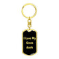 Love My Green Anole v2 - Luxury Dog Tag Keychain
