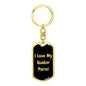 Love My Quaker Parrot v2 - Luxury Dog Tag Keychain