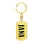 Jana v01 - Luxury Dog Tag Keychain