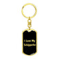 Love My Schipperke v5 - Luxury Dog Tag Keychain