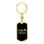 Love My Collie v2 - Luxury Dog Tag Keychain