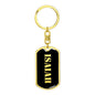 Isaiah v3 - Luxury Dog Tag Keychain