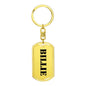 Billie - Luxury Dog Tag Keychain