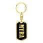 Myra v02 - Luxury Dog Tag Keychain