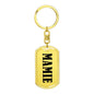 Mamie v01 - Luxury Dog Tag Keychain
