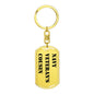 Navy Veteran's Cousin - Luxury Dog Tag Keychain