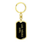 Las Vegas Girl v5 - Luxury Dog Tag Keychain