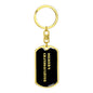 Soldier's Granddaughter v2 - Luxury Dog Tag Keychain