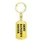 Army Ranger's Sister - Luxury Dog Tag Keychain