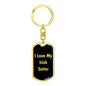 Love My Irish Setter v5 - Luxury Dog Tag Keychain