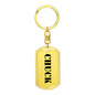 Chuck - Luxury Dog Tag Keychain