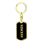 Vincent v3 - Luxury Dog Tag Keychain