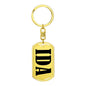 Ida v01 - Luxury Dog Tag Keychain