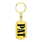 Pat v01 - Luxury Dog Tag Keychain